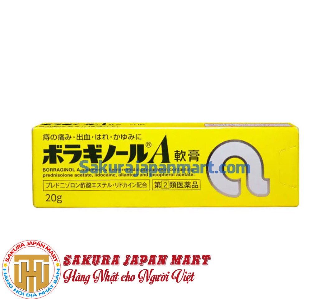 Kem bôi trĩ Boraginoru 20g